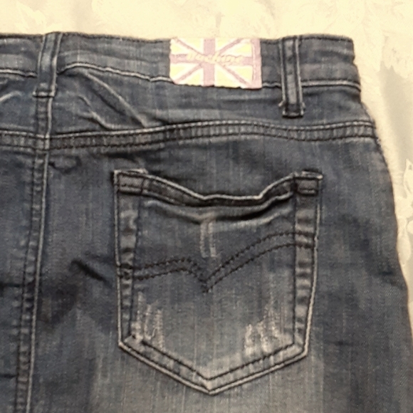 MACHINE NOUVELLE MODE SKIRT STRETCH 97% COTTON 3% SPANDEX Size 26 WOMENS Blue - Picture 6 of 9